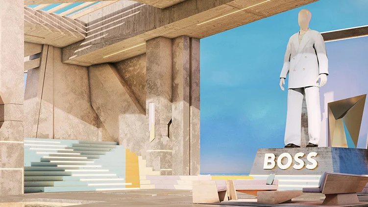 Hugo Boss virtueller Fashion-Show auf Spatial